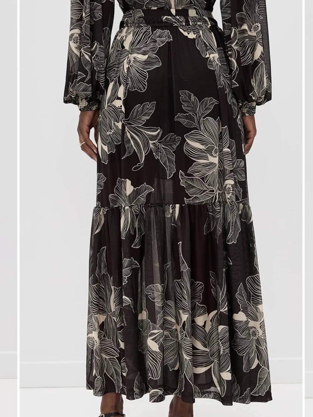 Dress To Tulle Floral Skirt size Medium
